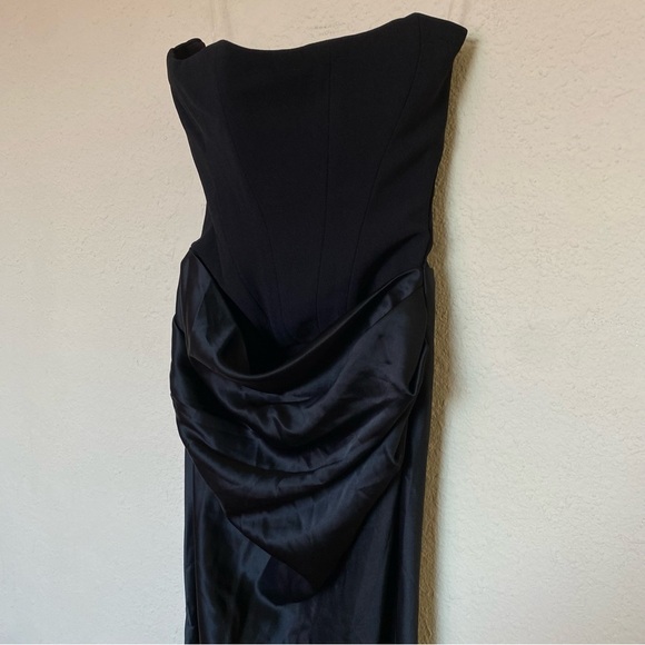 House of CB ‘Persephone’ Black Strapless Corset Maxi Dress NWOT size XS A-C - Picture 6 of 13